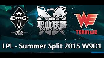 OMG vs WE Tencent LPL Summer Split 2015 W9D1 OMG vs Team WE Game 1 Highlights thumbnail