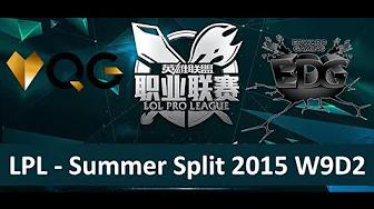 QG vs EDG Tencent LPL Summer Split 2015 W9D2 Qiao Gu vs Edward Gaming Game 1 Highlights thumbnail