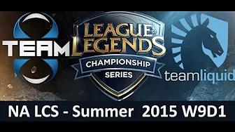 T8 vs TL NA LCS Championship series Summer Split 2015 W9D1 Team 8 vs Team Liquid game Highlights thumbnail