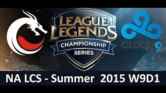 TDK vs C9 NA LCS Championship series Summer Split 2015 W9D1 Team Dragon Knights vs Cloud9 game Highl thumbnail