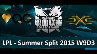 QG vs SS Tencent LPL Summer Split 2015 W9D3 Qiao Gu vs Snake Game 1 Highlights thumbnail