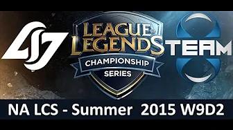 CLG vs T8 NA LCS Championship series Summer Split 2015 W9D2 Counter Logic Gaming vs Team 8 game High thumbnail