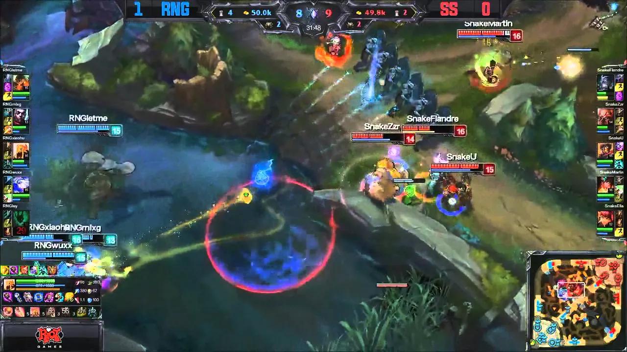 SS vs RNG Tencent LPL Summer Split 2015 W10D1 Snake vs Royal Never Give Up Game 2 highlights thumbnail