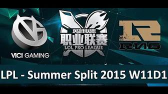 VG vs RNG Tencent LPL Summer Split 2015 W11D1 Vici Gaming vs Royal Never Give Up Game 1 highlights thumbnail