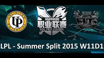 UP vs EDG Tencent LPL Summer Split 2015 W11D1 Unlimited Potential vs Edward Gaming Game 1 highlights thumbnail