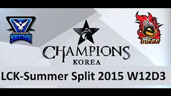 SSB vs NJ LCK Champions Summer Split 2015 W12D3 SBENU vs NaJin emFire game 1 highlights thumbnail