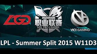 LGD vs VG Tencent LPL Summer Split 2015 W11D3 LGD Gaming vs Vici Gaming  Game 2 highlights thumbnail