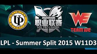 UP vs WE Tencent LPL Summer Split 2015 W11D3 Unlimited Potential vs Team WE Game 1 highlights thumbnail