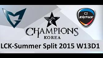 SSG vs CJ LCK Champions Summer Split 2015 W13D1 Samsung vs CJ Entus game 2 highlights thumbnail