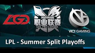 LGD vs VG Tencent LPL Summer Playoffs 2015 LGD Gaming vs Vici Gaming Game 1 highlights thumbnail