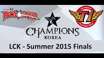 KT vs SKT LCK Champions Summer Split 2015 Playoffs   Finals KT Rolster vs SK Telecom T1 Game 1 highl thumbnail