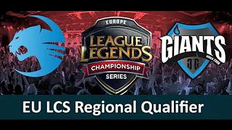 ROC vs GIA Game 1 highlights EU LCS Regional Qualifier 2015 Roccat vs Giants thumbnail