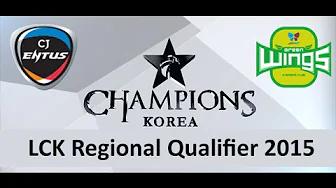 CJ vs JAG Game 3 Highlights LCK Champions 2015 regional qualifires CJ Entus vs Jin Air thumbnail