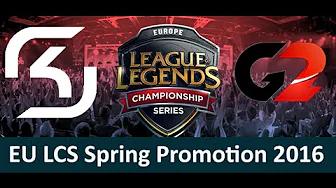 SK vs G2 Game 4 highlights EU LCS Spring Promotion 2016 SK Gaming vs Gamers2 thumbnail