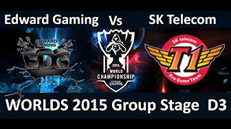 EDG vs SKT Game Highlights S5 WC D3 Season 5 Worlds Day 3 Edward Gaming Pawn vs SK Telecom Faker thumbnail