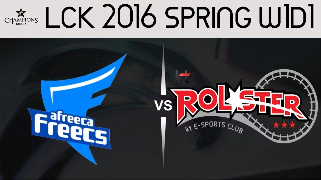 AFS vs KT Game 1 Highlights LCK Champions 2016 Spring W1D1 Afreeca Freecs vs KT Rollster thumbnail