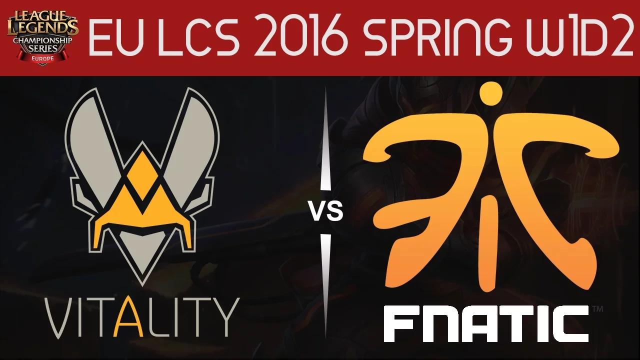 VIT vs FNC Game highlights EU LCS Spring 2016 W1D2 Vitality vs Fnatic thumbnail