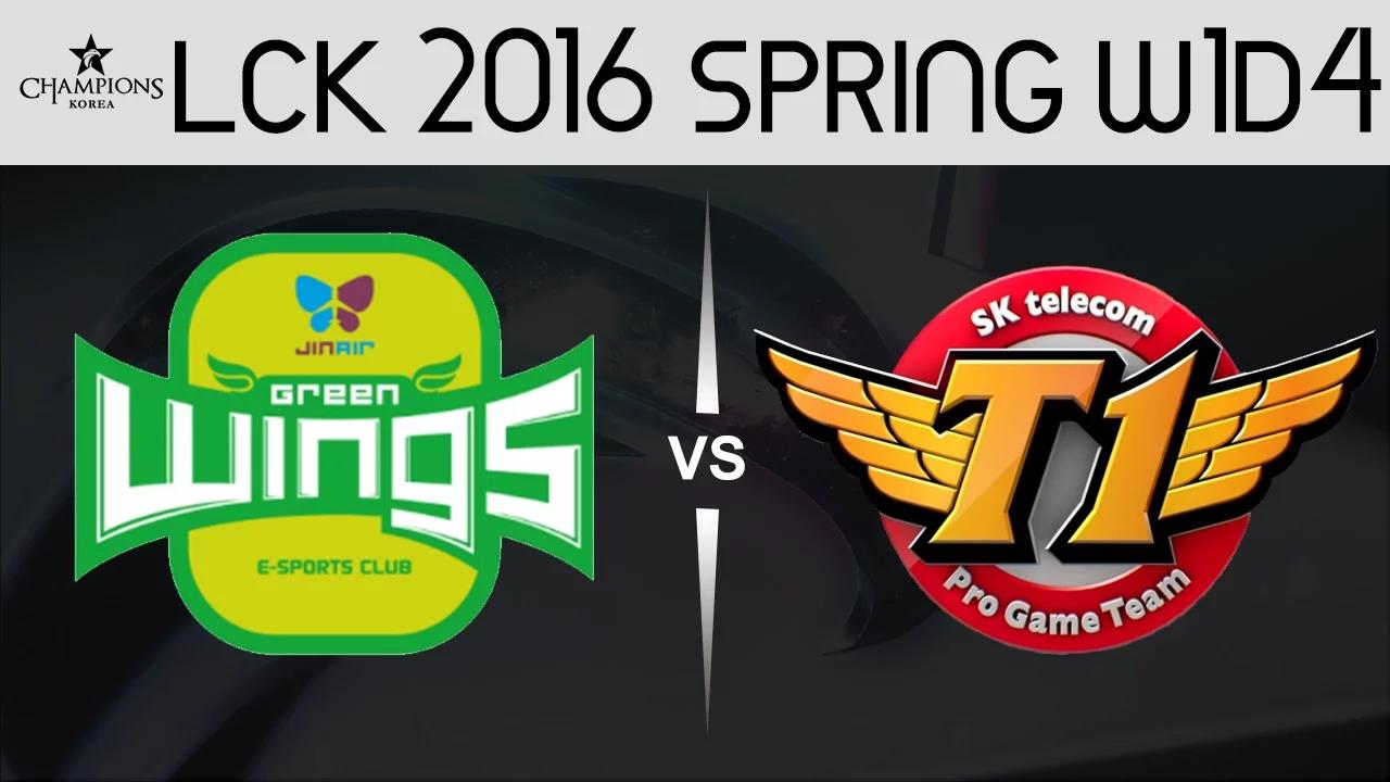 JAG vs SKT Game 1 Highlights LCK Champions 2016 Spring W1D4 JinAir Green Wings vs SK Telecom T1 thumbnail