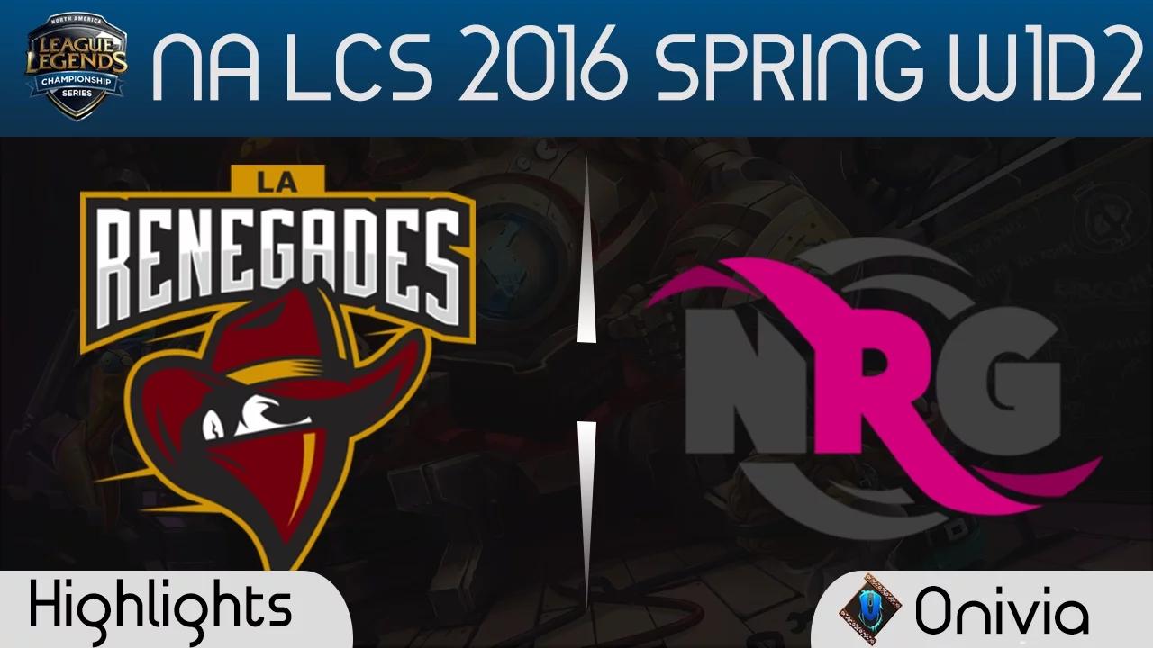 REN vs NRG Game highlights NA LCS Spring 2016 W1D2 Renegates vs Energy Esports thumbnail