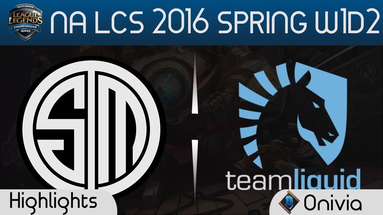 TSM vs TL Game highlights NA LCS Spring 2016 W1D2 Team Solo Mid vs Team Liquid thumbnail