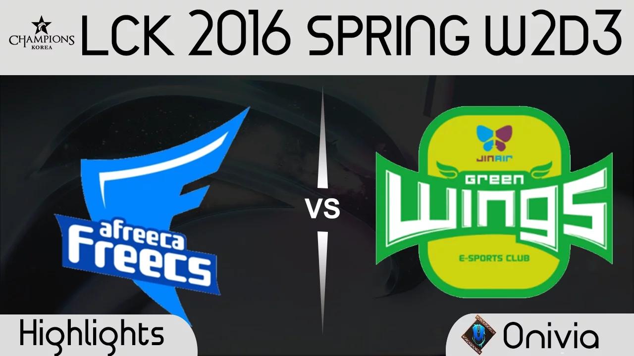 AFS vs JAG Game 2 Highlights LCK Champions 2016 Spring W2D3 Afreeca Freecs vs JinAir Green Wings thumbnail