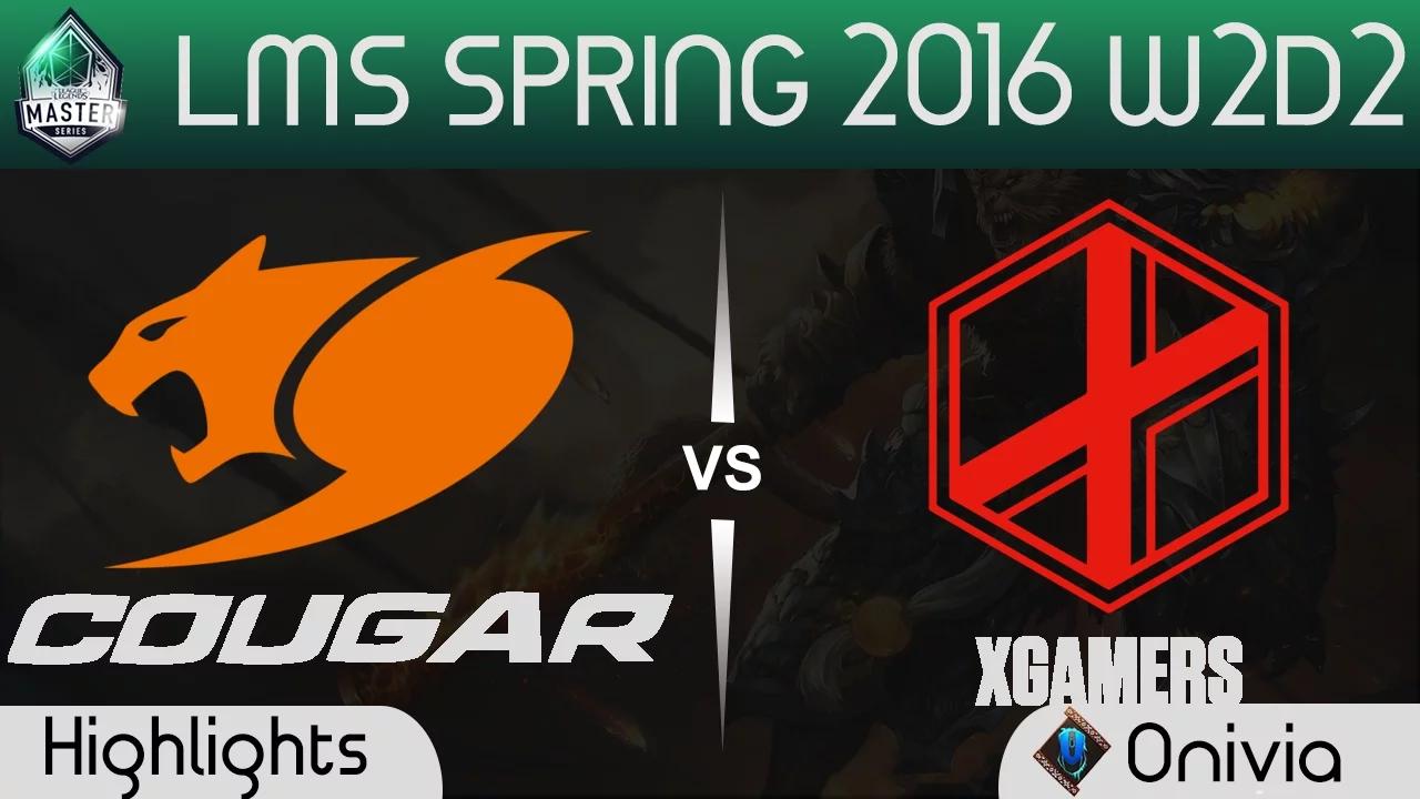 CGE vs XG Game 2 Highlights LMS Spring 2016 W2D2 Cougar Esports vs XGamers thumbnail