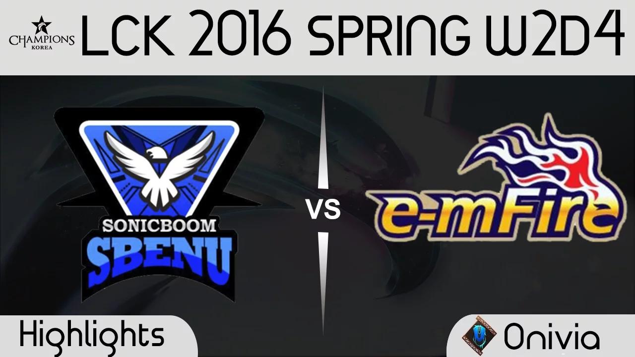 SSB vs EMF Game 3 Highlights LCK Champions 2016 Spring W2D4 SBENU vs E mFire1 thumbnail