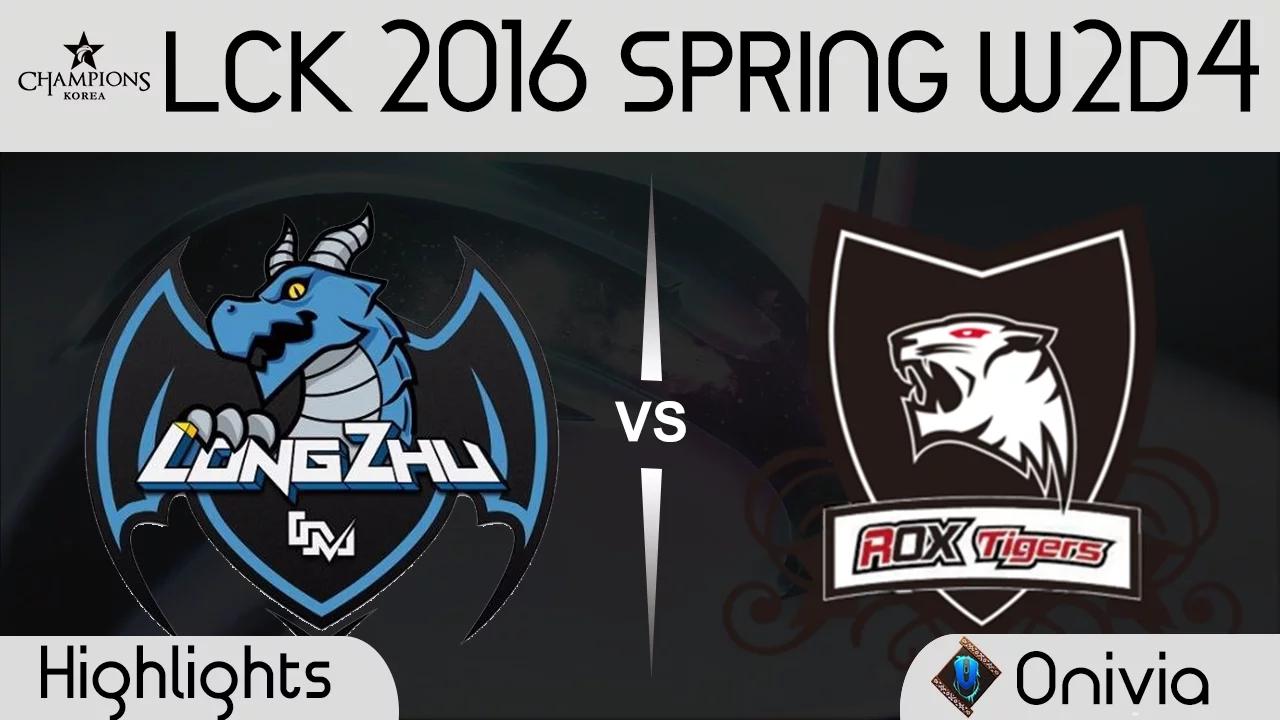 LZ vs ROX Game 1 Highlights LCK Champions 2016 Spring W2D4 Longzhu vs ROX Tigers thumbnail