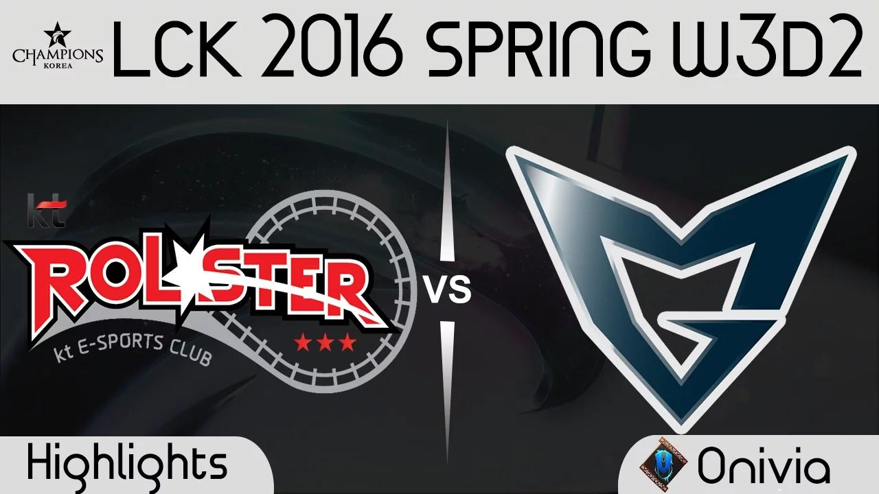 KT vs SSG Game 1 Highlights LCK Champions 2016 Spring W3D2 KT Rollster vs Samsung Galaxy thumbnail