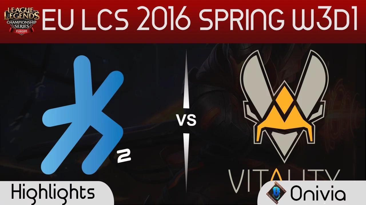 H2K vs VIT highlights EU LCS Spring 2016 W3D1 H2K Gaming vs Vitality thumbnail