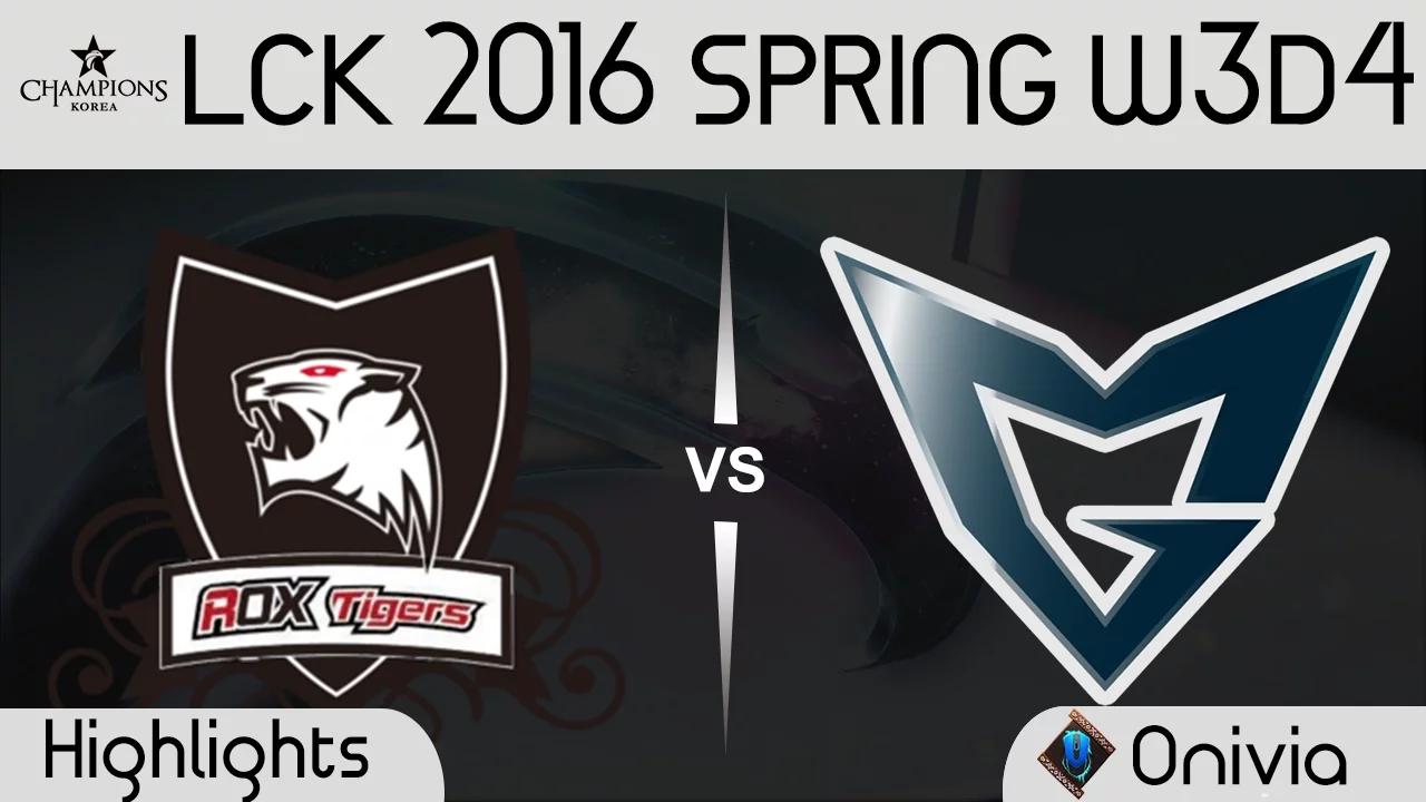 ROX vs SSG Game 1 Highlights LCK Champions 2016 Spring W3D4 ROX Tigers vs Samsung Galaxy thumbnail