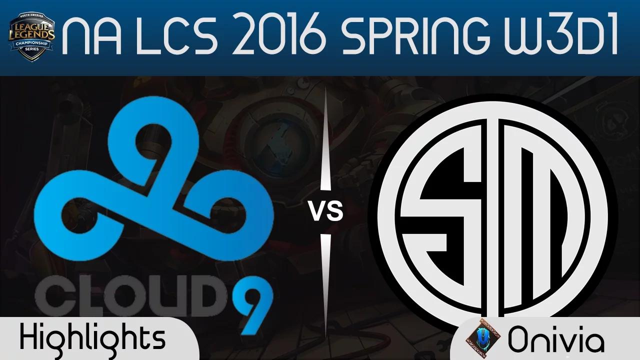 C9 vs TSM highlights NA LCS Spring 2016 W3D1 Cloud9 vs Team Solo Mid thumbnail