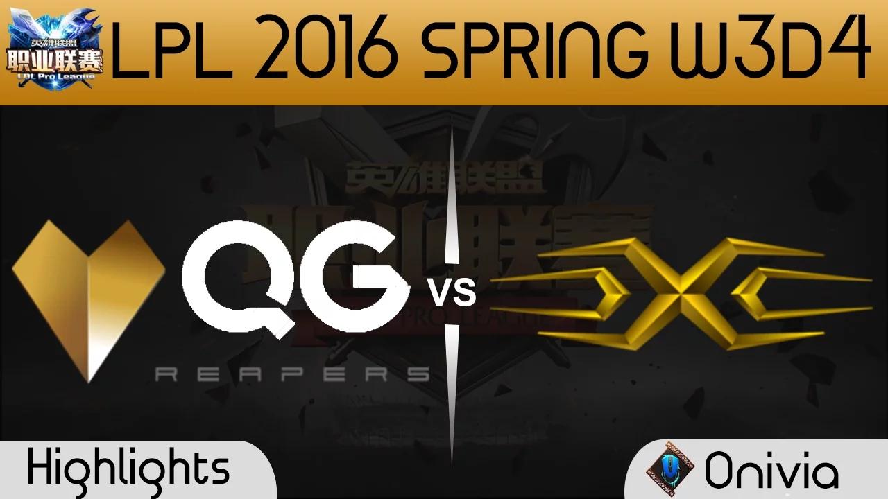 QG vs SS Game 1 highlights Tencent LPL LoL Pro League 2016 W3D4 Quao Gu vs Snake thumbnail