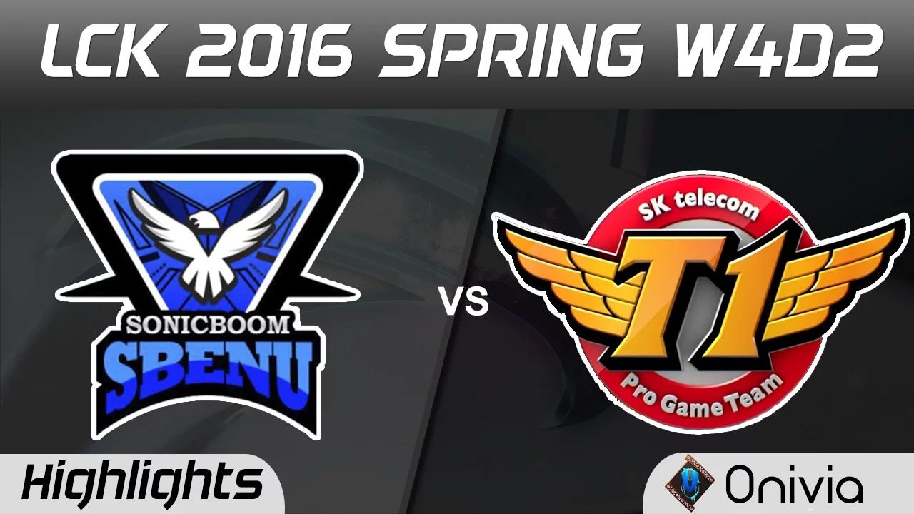 SSB vs SKT Game 1 Highlights LCK Champions 2016 Spring W4D2 SBENU vs SK Telecom T1 thumbnail