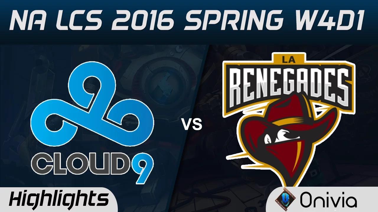 C9 vs REN highlights NA LCS Spring 2016 W4D1 Cloud9 vs Renegades thumbnail