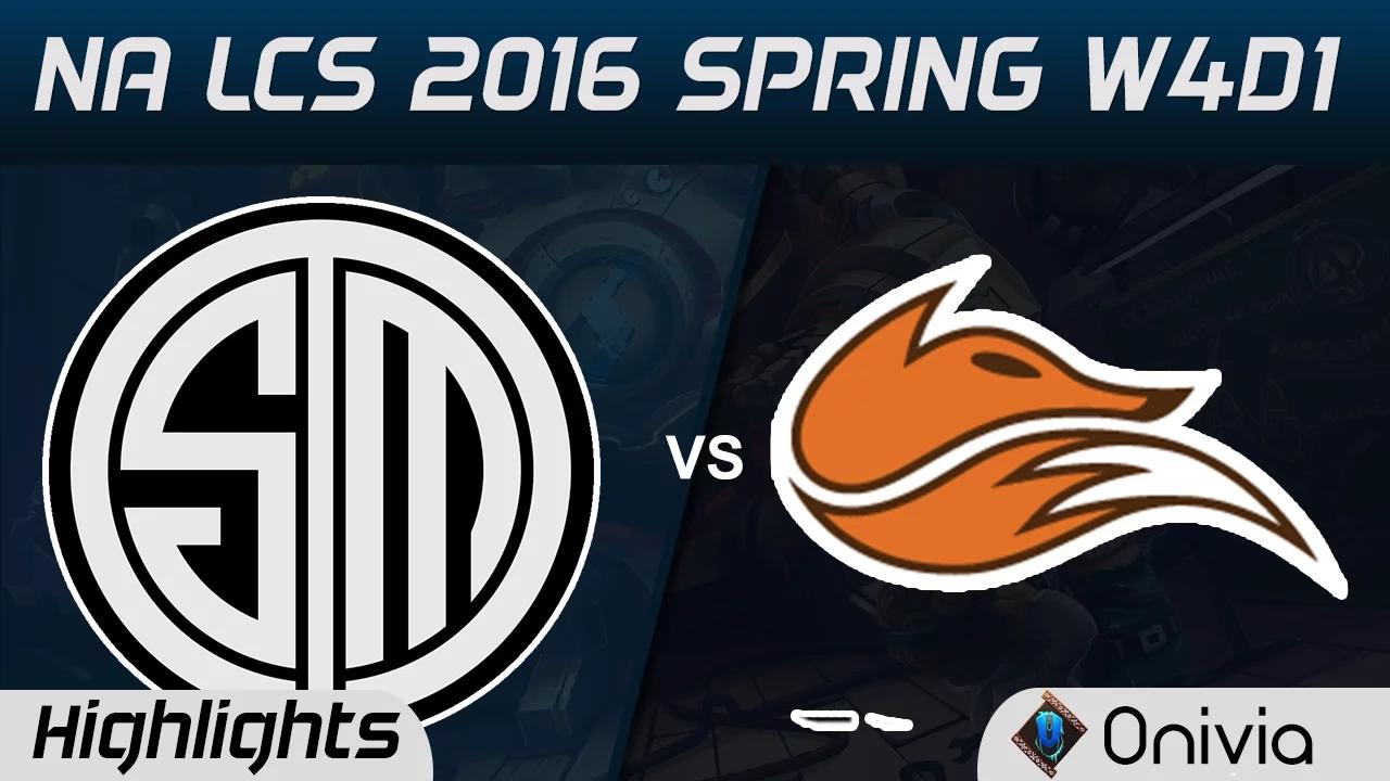 TSM vs FOX highlights NA LCS Spring 2016 W4D1 Team SOlo Mid vs Echo Fox thumbnail