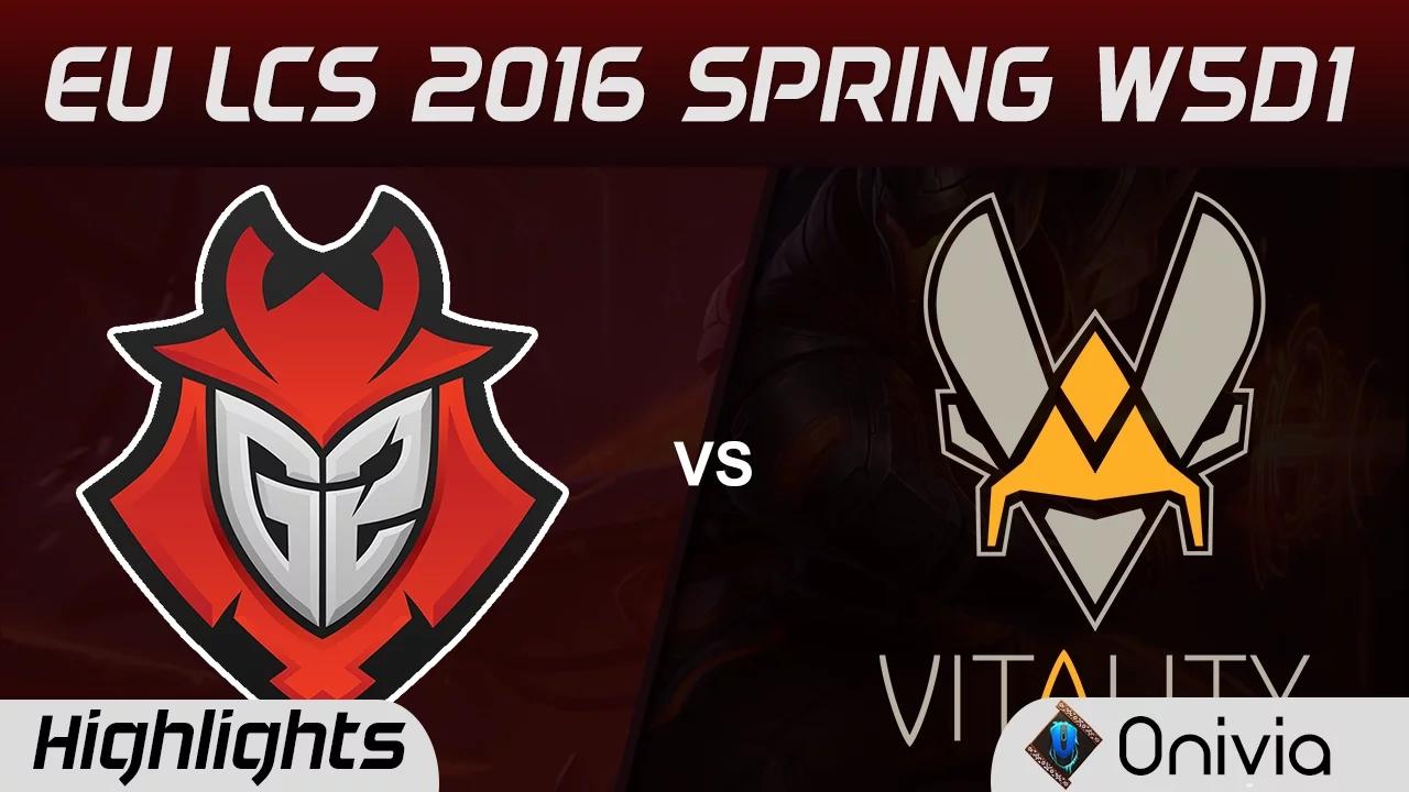 G2 vs VIT highlights EU LCS Spring 2016 W5D1 G2 Esports vs Vitality thumbnail