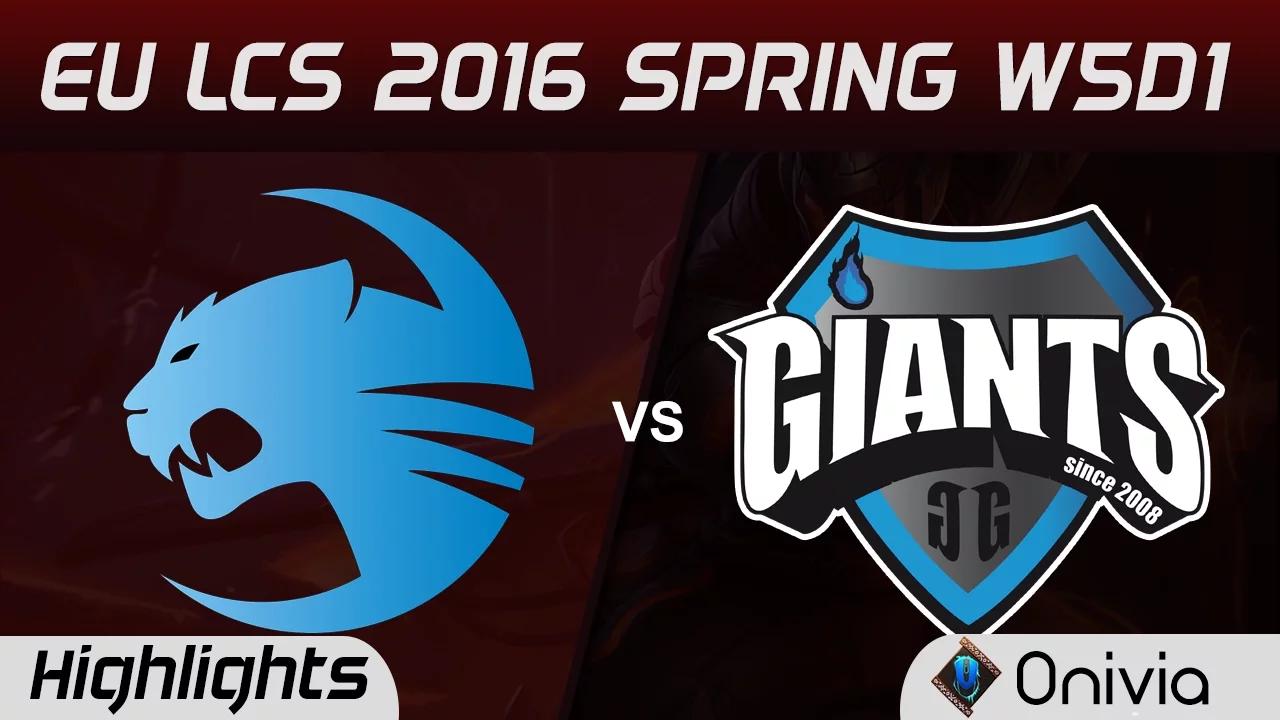 ROC vs GIA highlights EU LCS Spring 2016 W5D1 Roccat vs Giants thumbnail