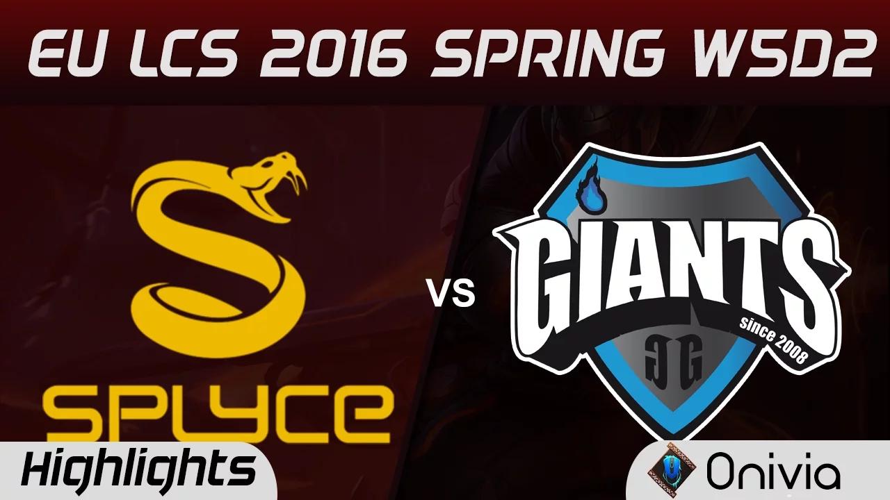 SPY vs GIA highlights EU LCS Spring 2016 W5D2 Splyce vs Giants thumbnail