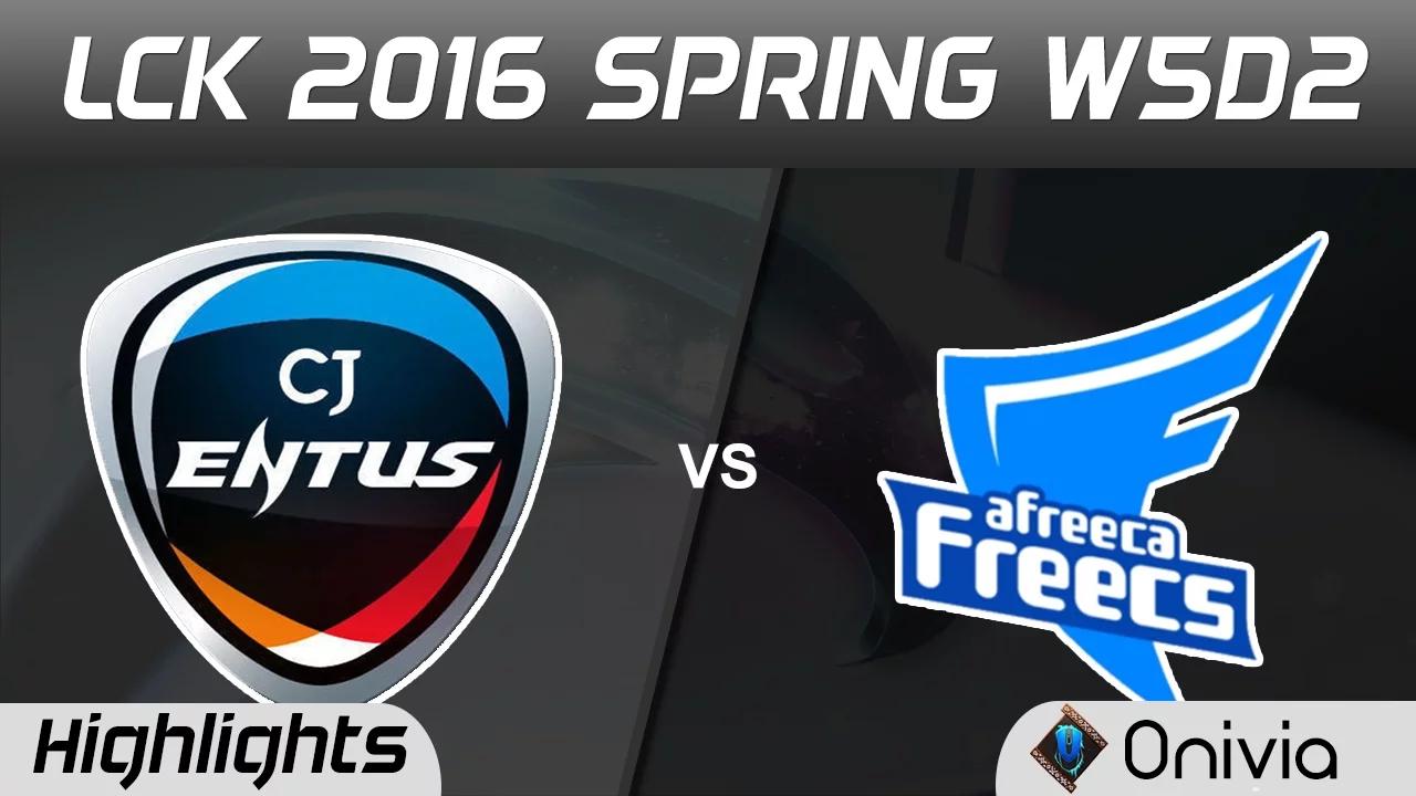 CJ vs AFS Game 1 Highlights LCK Champions 2016 Spring W5D2 CJ Entus vs Afreeca Freecs thumbnail