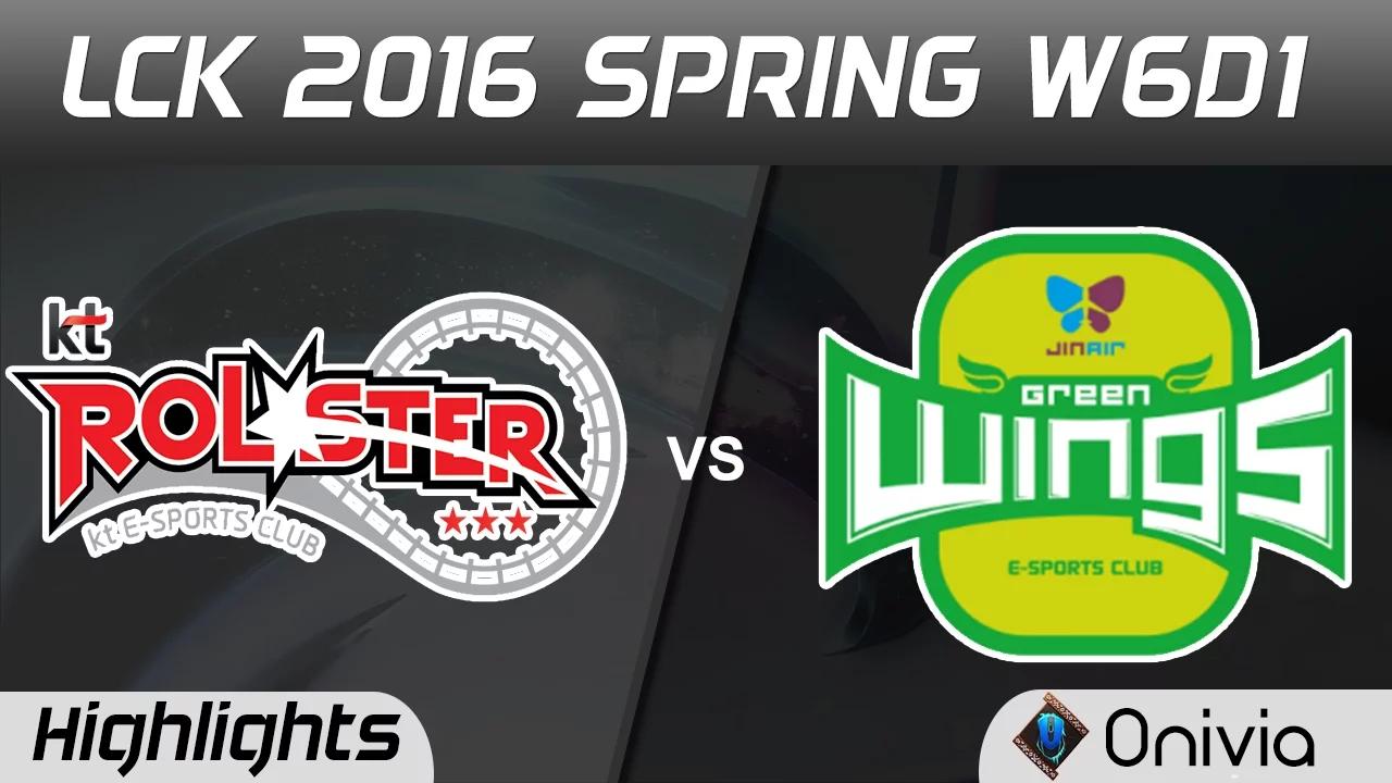 KT vs JAG Highlights Game 3 LCK Champions 2016 Spring W6D1 KT Rollster vs JinAir Green Wings thumbnail