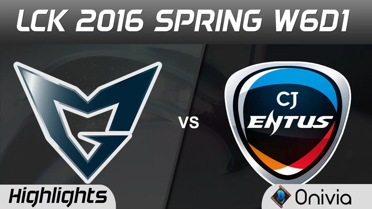 SSG vs CJ Highlights Game 1 LCK Champions 2016 Spring W6D1 Samsung Galaxy vs CJ Entus thumbnail