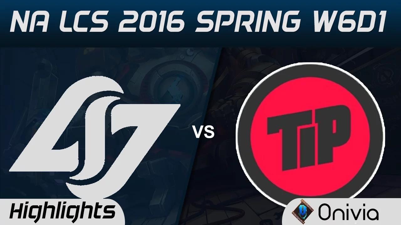 CLG vs TIP highlights NA LCS Spring 2016 W6D1 Counter Logic Gaming vs Team Impulse thumbnail