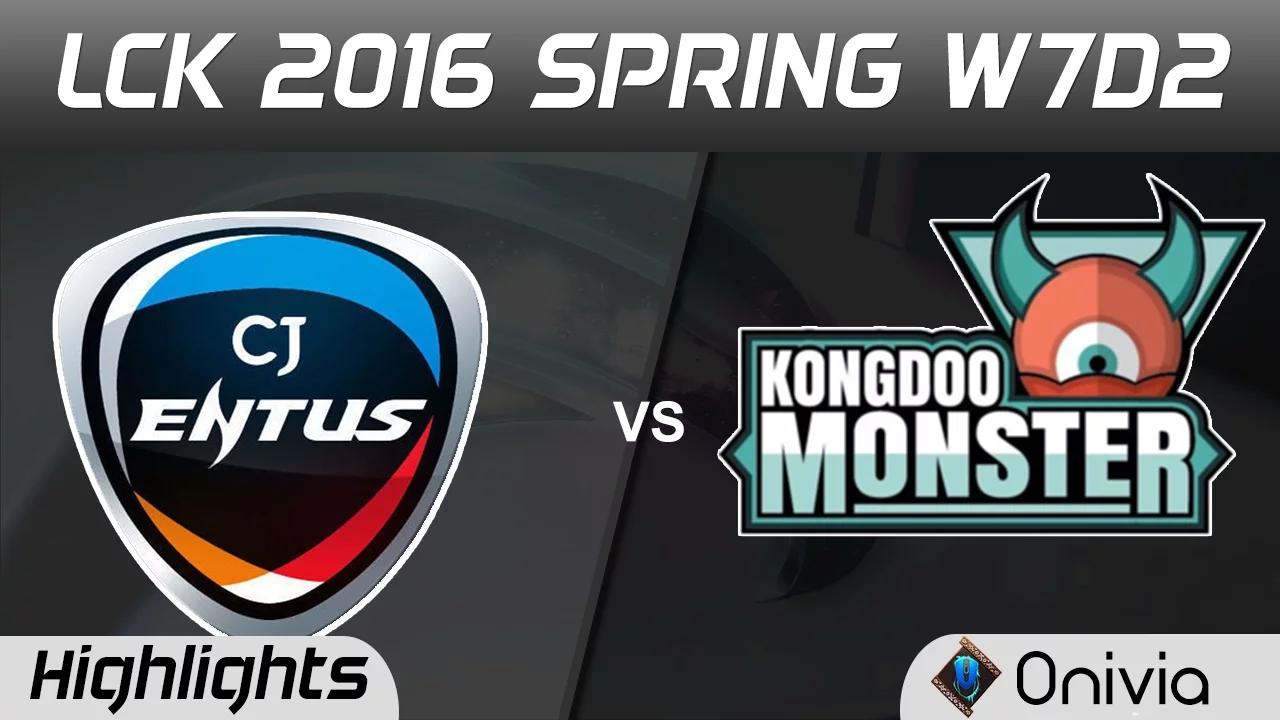 CJ vs KDM Highlights Game 1 LCK Champions 2016 Spring W7D2 CJ Entus vs Kongdoo Monster thumbnail