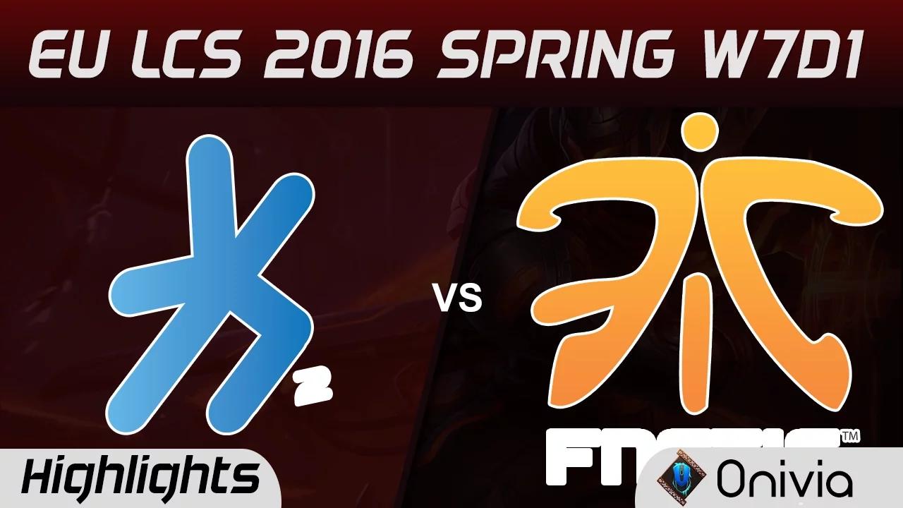 H2K vs FNC highlights EU LCS Spring 2016 W7D1 H2K Gaming vs Fnatic thumbnail