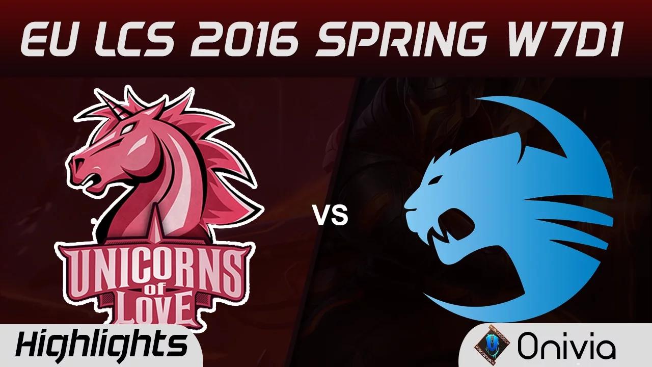 UOL vs ROC highlights EU LCS Spring 2016 W7D1 Unicorns of Love vs Roccat thumbnail