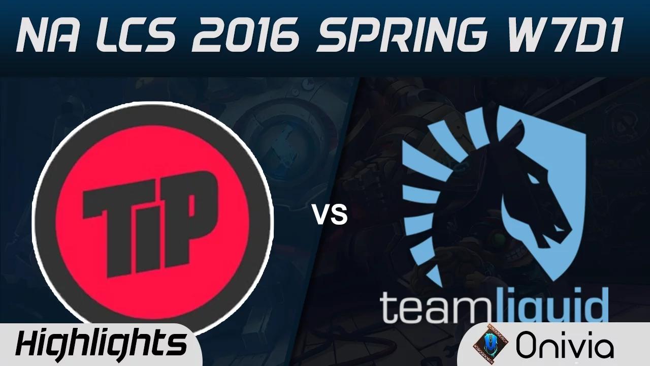 TIP vs TL highlights NA LCS Spring 2016 W7D1 Team Impulse vs Team Liquid thumbnail