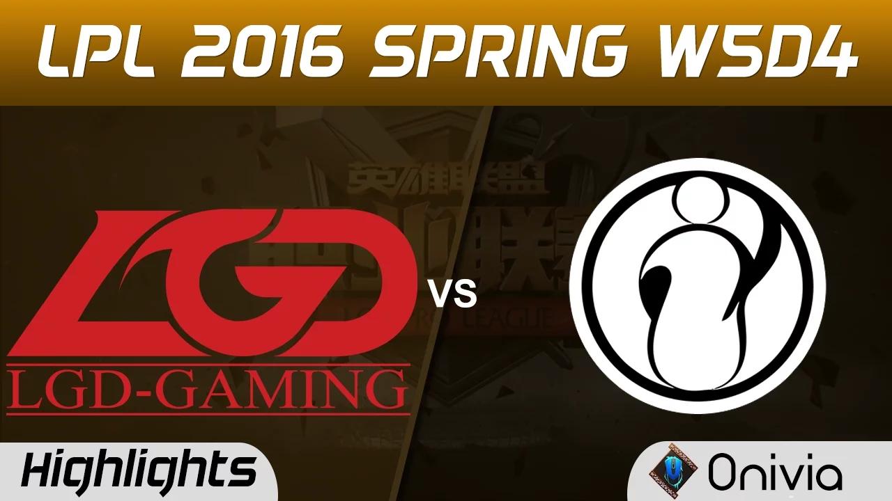 LGD vs IG Highlights Game 2 Tencent LPL LoL Pro League 2016 W5D4 LGD vs Invictus gaming thumbnail