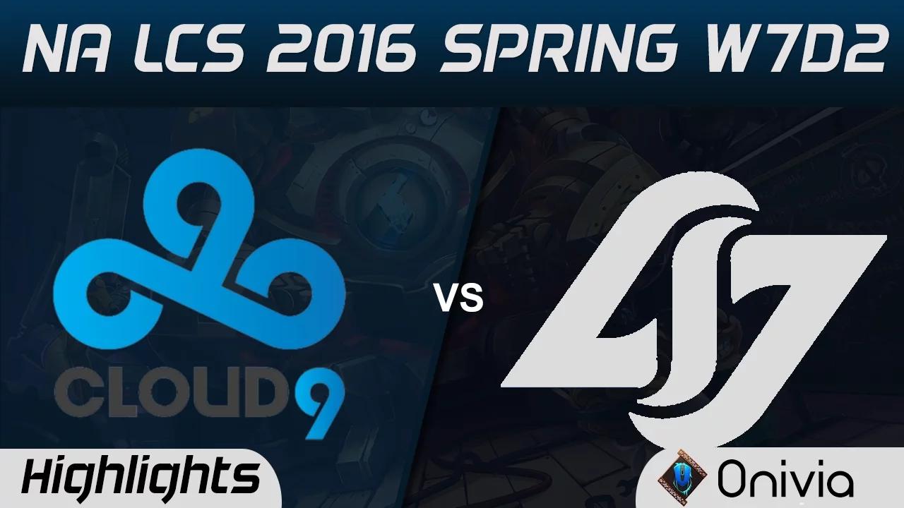 C9 vs CLG highlights NA LCS Spring 2016 W7D2 Cloud9 vs Counter Logic Gaming thumbnail