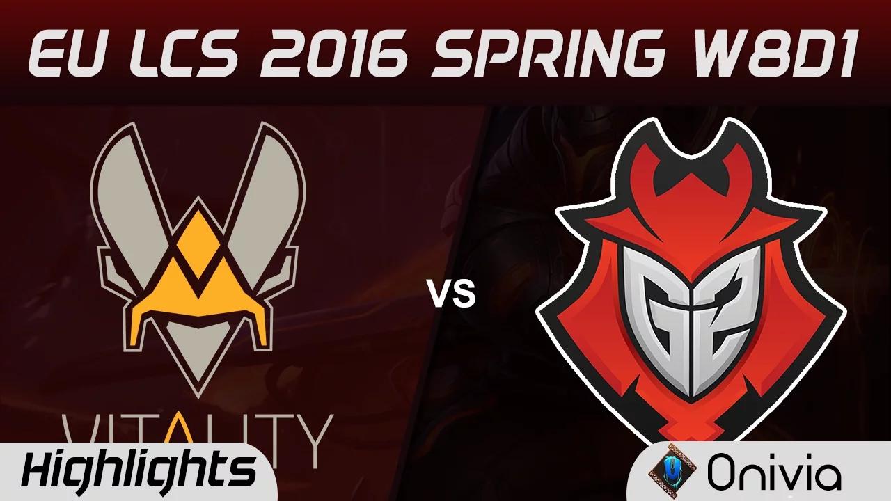 VIT vs G2 highlights EU LCS Spring 2016 W8D1 Vitality vs G2 Esports thumbnail